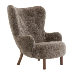 Sessel^&Tradition Petra VB3 Lounge Chair Gestell Walnuss