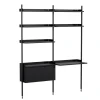 HAY Pier System 12 Regal mit Schreibtisch| Tische|Schreibtische