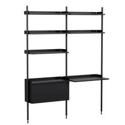 HAY Pier System 12 Regal mit Schreibtisch| Tische|Schreibtische