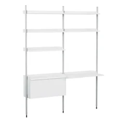 HAY Pier System 12 Regal mit Schreibtisch| Tische|Schreibtische