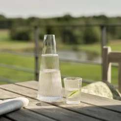 Kannen & Karaffen^Stelton Pilastro Karaffe 1L mit Glas 0,2L