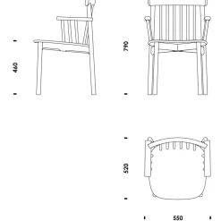 Stühle^Normann Copenhagen Pind Armlehnstuhl