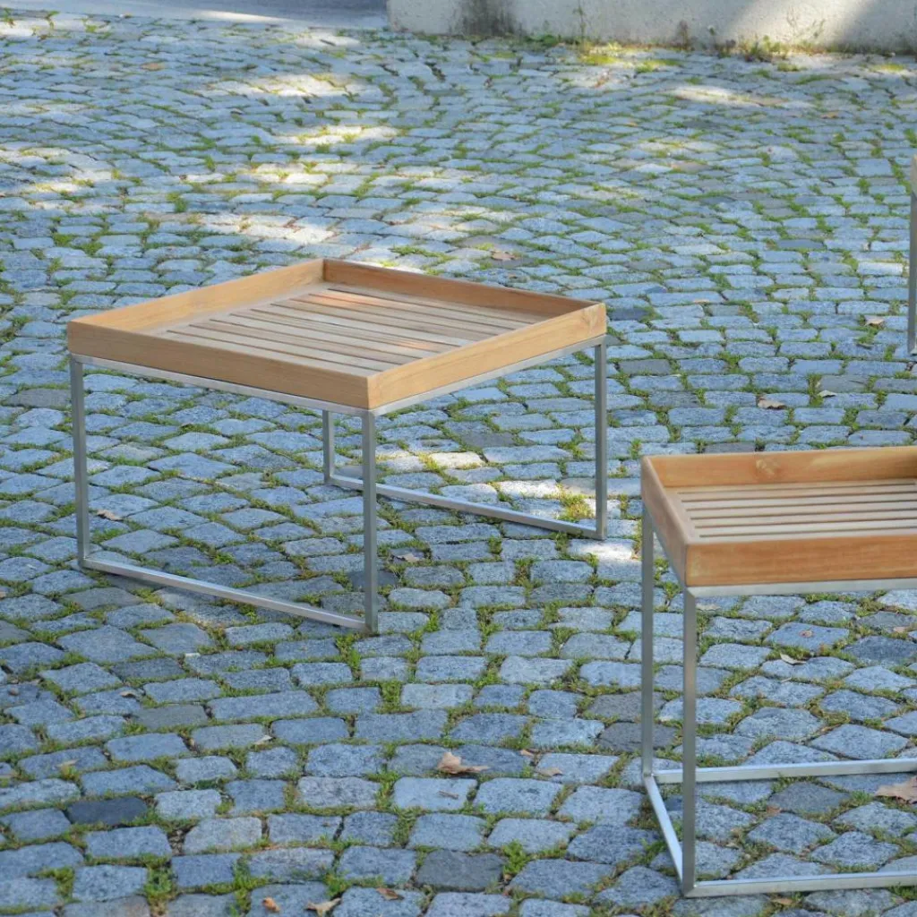 Jan Kurtz Pizzo 60 Teakholz Garten-Beistelltisch| Garten-Beistelltische