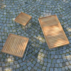 Jan Kurtz Pizzo 60 Teakholz Garten-Beistelltisch| Garten-Beistelltische