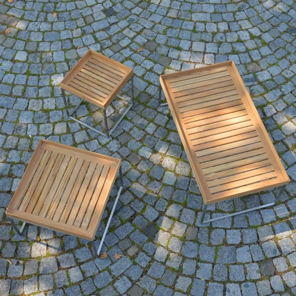 Jan Kurtz Pizzo 60 Teakholz Garten-Beistelltisch| Garten-Beistelltische