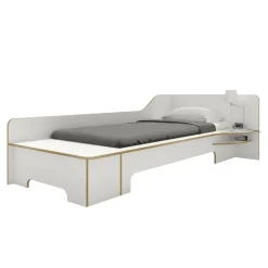 Müller Small Living Plane Einzelbett mit Bettkasten rechts 90x200cm| Betten|Kinderbetten