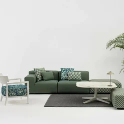 Kartell Plastics 3-Sitzer Gartensofa 264x88cm| Outdoor-Sofas & Sessel