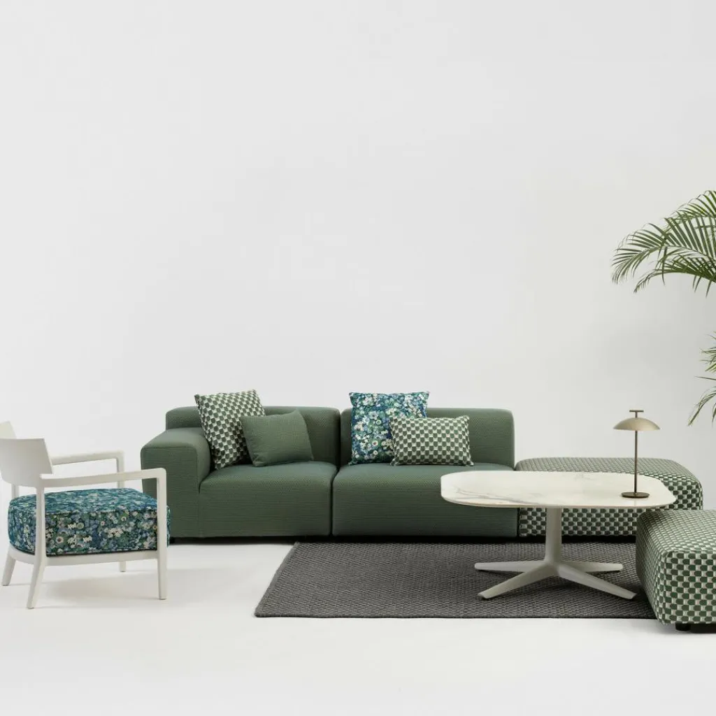 Kartell Plastics 3-Sitzer Gartensofa 264x88cm| Outdoor-Sofas & Sessel