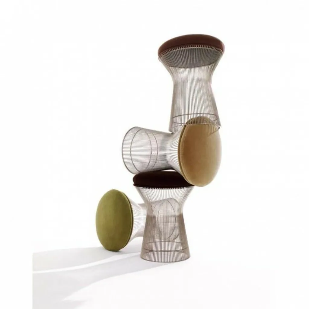 Hocker^Knoll International Platner Hocker