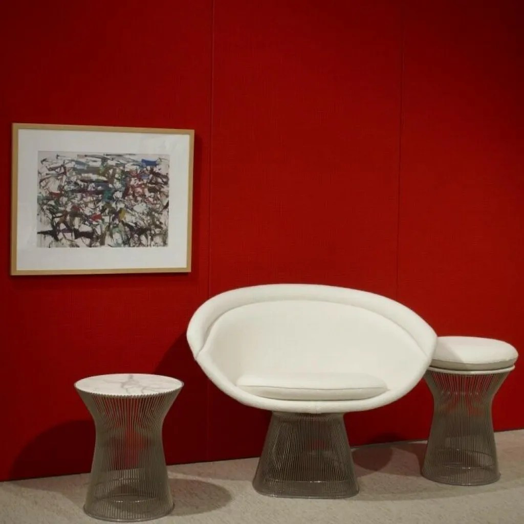 Hocker^Knoll International Platner Hocker