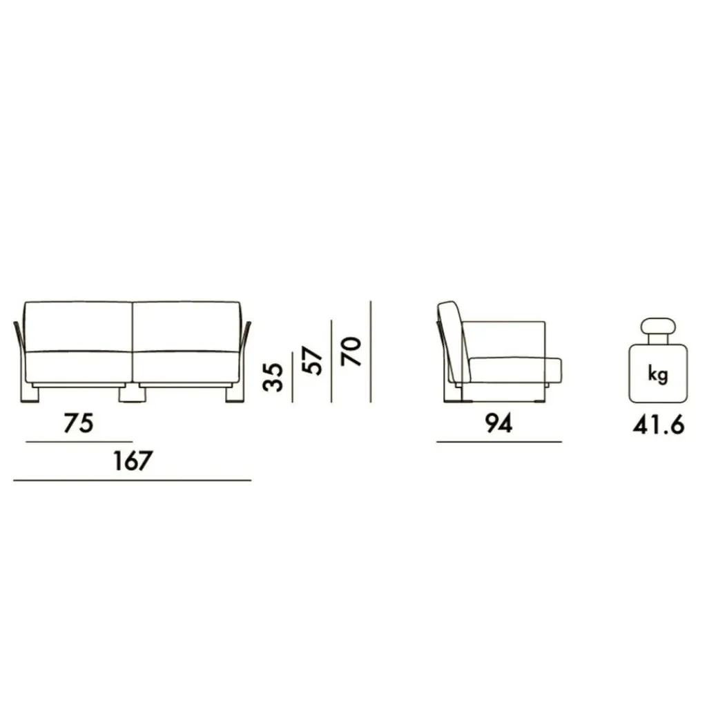 Kartell Pop Zweisitzer| Sofas