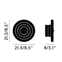 Tom Dixon Press Surface LED Wandleuchte Mini| Badezimmerleuchten|Wandleuchten