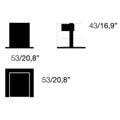 Regale^Opinion Ciatti Ptolomeo X4 Short Büchersäule
