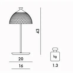 Nachttischleuchten^Kartell Pumo LED Tischleuchte