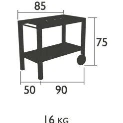 Servierwagen^Fermob Quiberon Garten-Beistelltisch