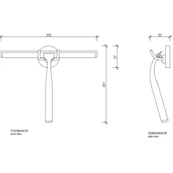 Badaccessoires^Decor Walther Quick Glaswischer mit Wandhalterung