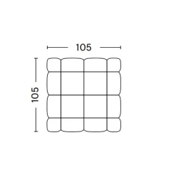 Hocker^HAY Quilton Ottomane