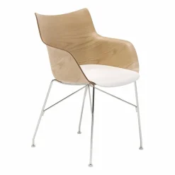 Stühle^Kartell Q/Wood Armlehnstuhl 55x84x57cm