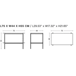 Tische|Beistelltische^HAY Rebar Beistelltisch 75x44cm