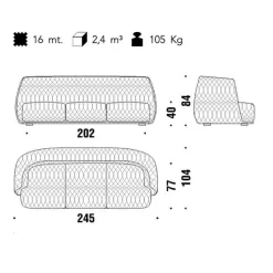 Moroso Redondo Sofa 4-Sitzer| Sofas