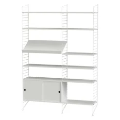 String Regal mit Schrankelement 140x200cm| Regale