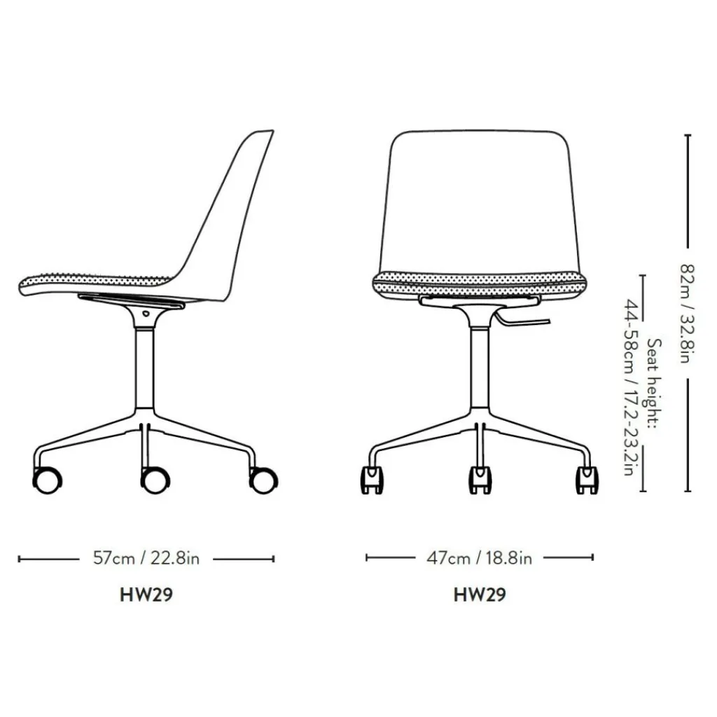 Bürostühle^&Tradition Rely HW29 Bürodrehstuhl