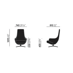 Vitra Repos Sessel Leder| Sessel