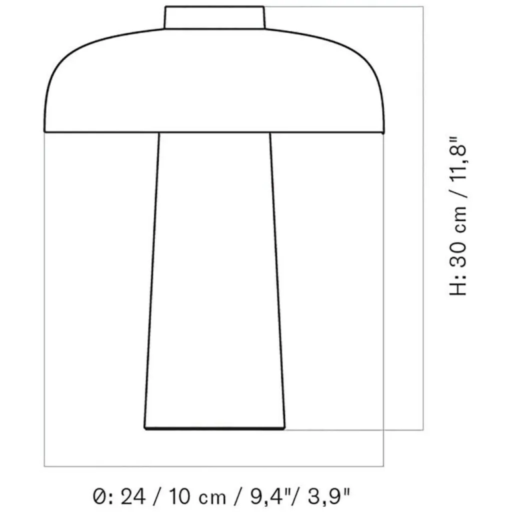 Audo Reverse LED Tischleuchte Marmor| Tischleuchten