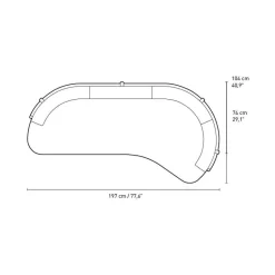 Sofas^Carl Hansen RF1903R Sideways Sofa rechts 197x104cm