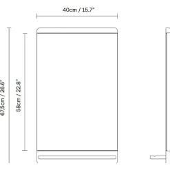 Form & Refine Rim Wandspiegel 40x67,5cm| Spiegel|Spiegel