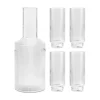 Gläser|Barzubehör^Ferm Living Ripple Karaffe mit Longdrinkgläser 4er Set