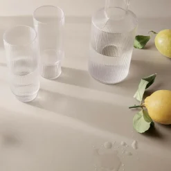 Gläser^Ferm Living Ripple Longdrinkglas 4er Set