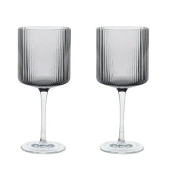Gläser|Weinzubehör^Ferm Living Ripple Rotweinglas 2er Set