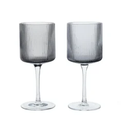 Ferm Living Ripple Weißweinglas 2er Set| Gläser|Barzubehör