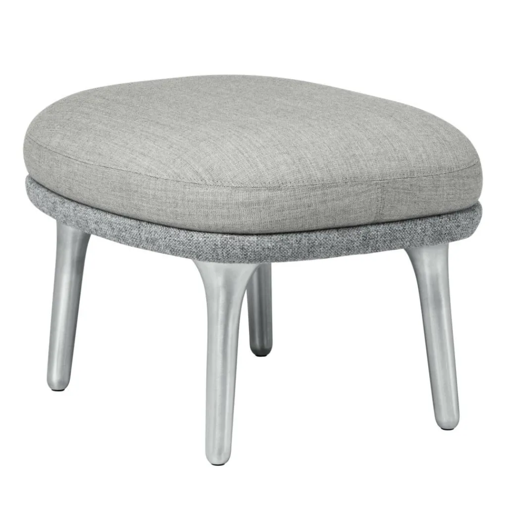 Fritz Hansen Ro™ JH11 Fußhocker Stoff Füße aus Aluminium| Hocker