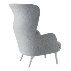 Fritz Hansen Ro™ JH1 Ohrensessel Stoff Füße aus Aluminium| Sessel
