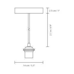 Leuchten-Zubehör^Umage Rosette Kabelset zum Aufhängen