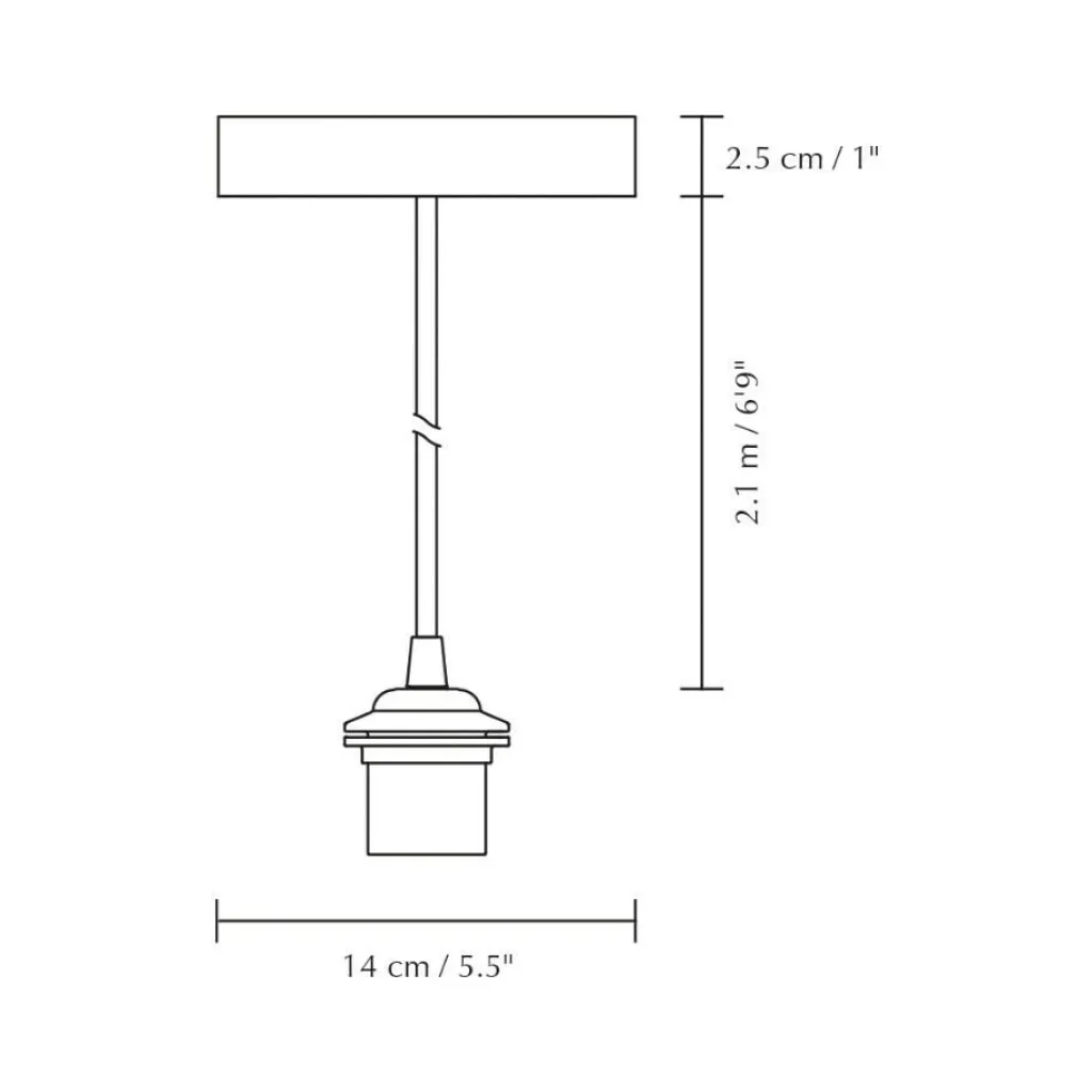 Leuchten-Zubehör^Umage Rosette Kabelset zum Aufhängen