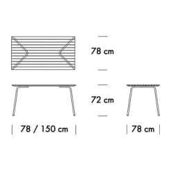 Thonet S 1040 All Seasons Gartentisch| Gartentische
