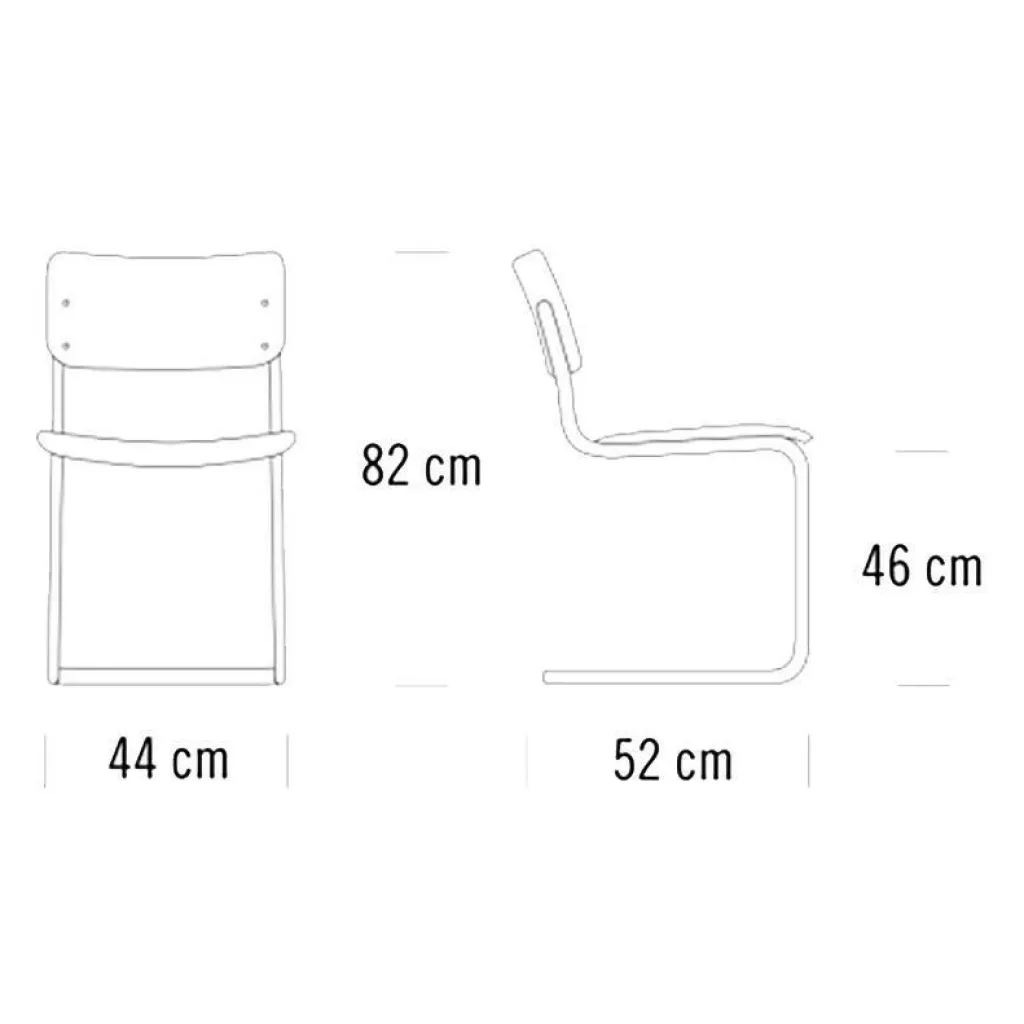 Stühle^Thonet S 43 Freischwinger Stuhl
