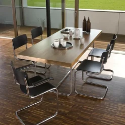 Stühle^Thonet S 43 Freischwinger Stuhl 4er Set