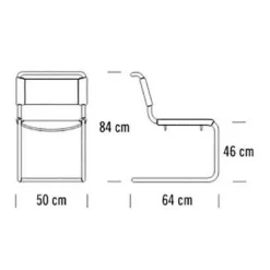 Thonet S 33 N Freischwinger Stuhl| Stühle