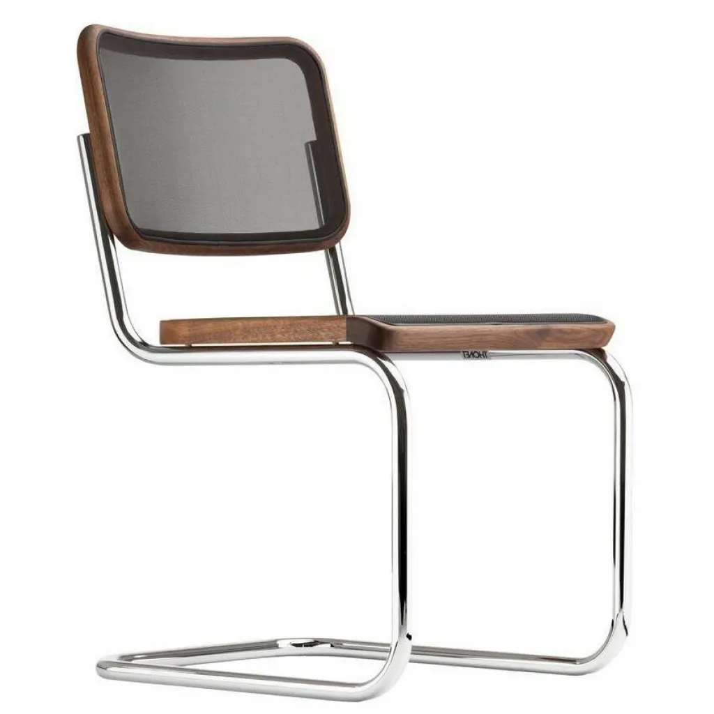 Stühle^Thonet S 32 N Pure Materials Freischwinger Stuhl Nussbaum