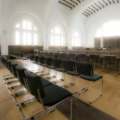 Stühle^Thonet S 32 PV Pure Materials Freischwinger Stuhl Leder