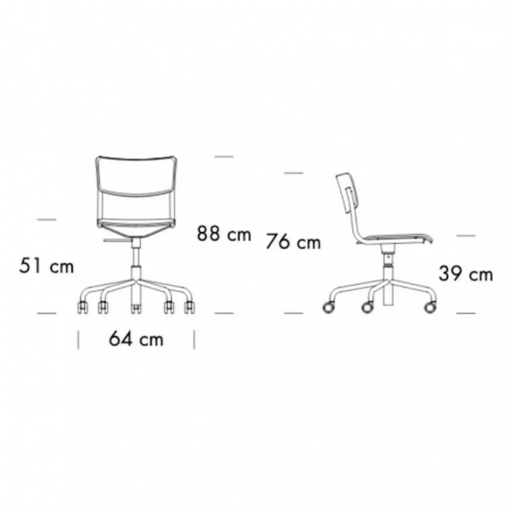 Thonet S 43 PVDR Bürostuhl| Bürostühle