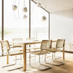 Stühle^Thonet S 32 V Freischwinger Stuhl mit Rohrgeflecht 4er Set