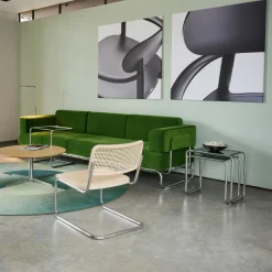 Thonet S 32 VL Freischwinger Lounge Stuhl Gestell verchromt| Sessel