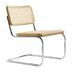 Thonet S 32 VL Freischwinger Lounge Stuhl Gestell verchromt| Sessel