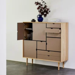 Andersen Furniture S3 Highboard Fronten bunt| Kommoden