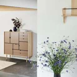 Andersen Furniture S3 Highboard Fronten bunt| Kommoden